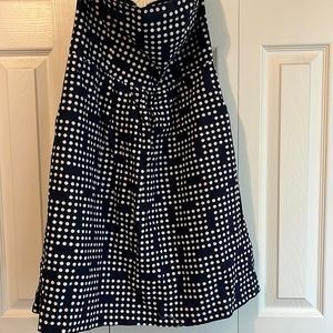 Polka Dot Strapless Dress